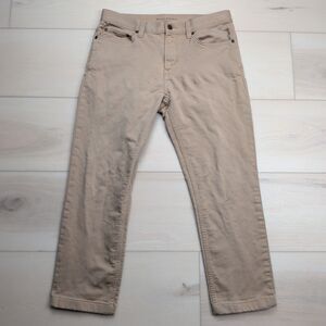 Banana Republic‎ Traveler Jeans Mens 32x25 Slim Fit Denim Stretch Khaki